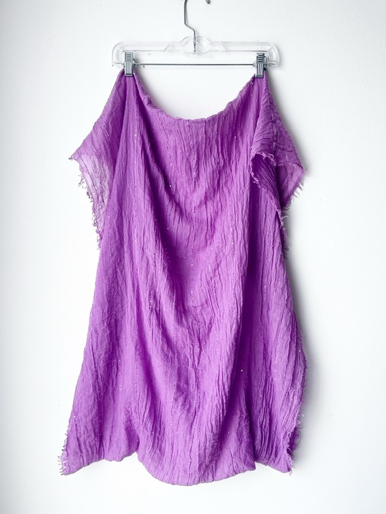Accessories - Lightweight Lavender-Colored Wrap and Infinity Scarf with Subtle Sequin Details